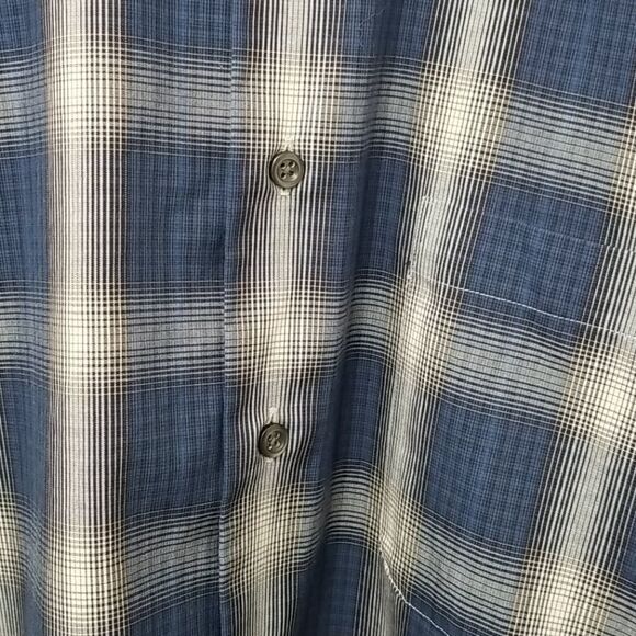 🎁5/$25 Pronto Uomo Shirt Men's Size 2 XL Non-Iron Long Sleeved Plaid Button Up - Picture 3 of 6